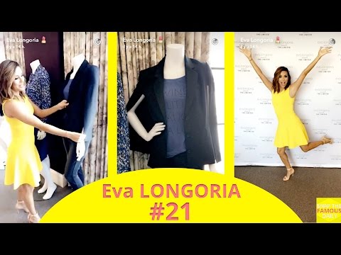 Eva Longoria launching her new clothing line in MANHATTAN - snapchat - july 25 2016