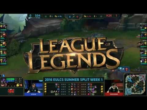 H2K vs FC Schalke 04 W1D2 Game 2 EU LCS Summer Split 2016 |S04 vs H2K Day 2 Week 1