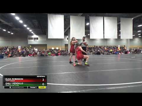 Girls High School  165-181 Elisa Robinson Team Kansas Vs Emily Mendillo SPARTAN MAT CLUB