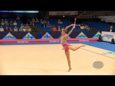 Adisa BJELIC (BIH) 2015 Rhythmic Worlds Stuttgart - Qualifications Clubs