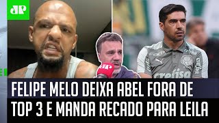 ‘O Felipe Melo virou um…’; ex-Palmeiras fala de Leila e Abel Ferreira e gera debate