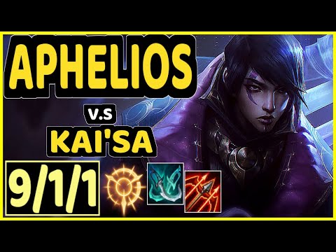 COMP (APHELIOS) vs KAI'SA - 9/1/1 KDA BOTTOM ADC CHALLENGER GAMEPLAY - EUW