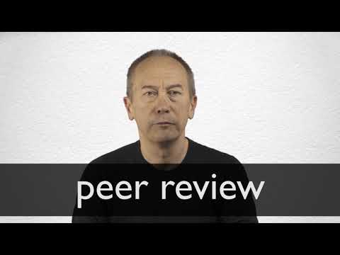 How to pronounce PEER REVIEW in British English