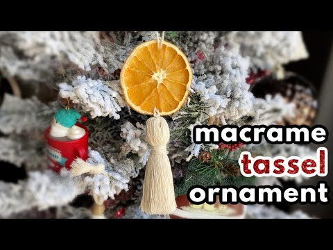 DIY Macrame Christmas Wreath Easy Christmas Ornament Pattern