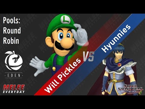 Eden - Will Pickles (Luigi) vs. Hyunnies (Marth) - SSBM - Singles Pools, Round Robin