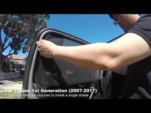 Snap Shades installation in a Volkswagen Tiguan 1st Generation