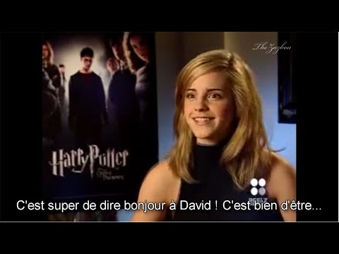 [VOSTFR] Interview d'Emma Watson pour Harry Potter et l'Ordre du Phénix (2007)
