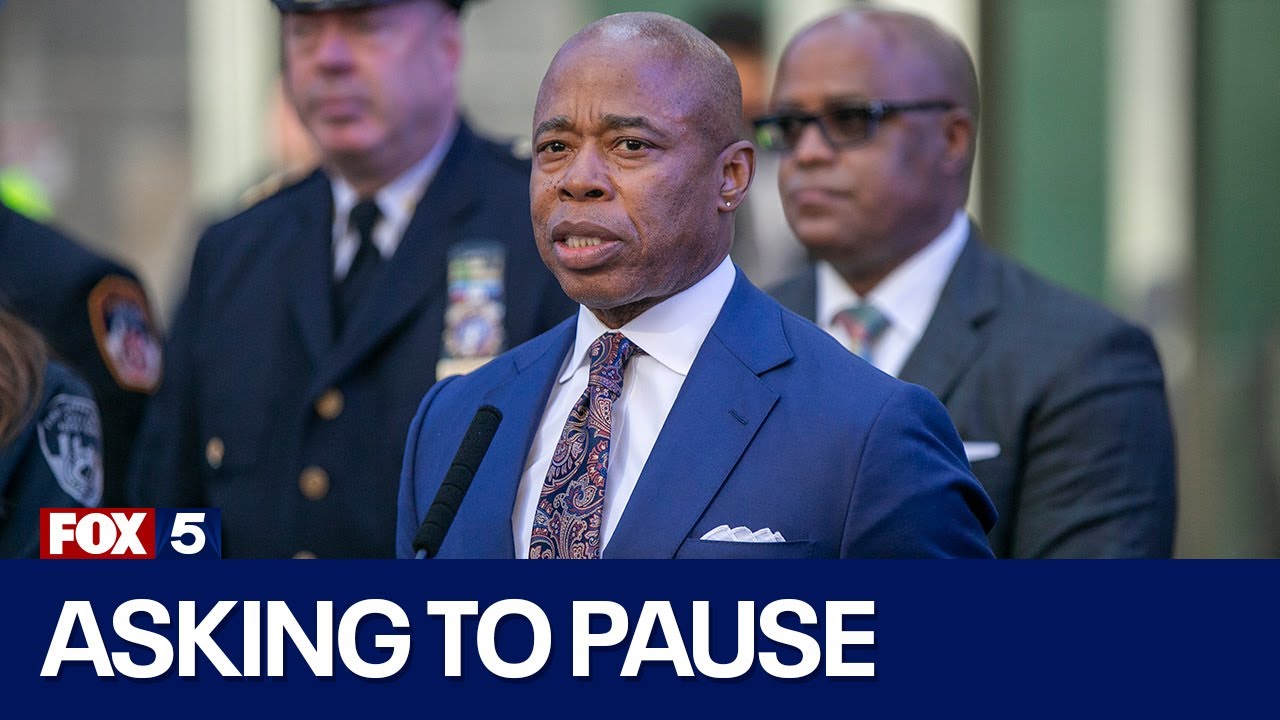 Mayor Adams asking for 'right to shelter' pause