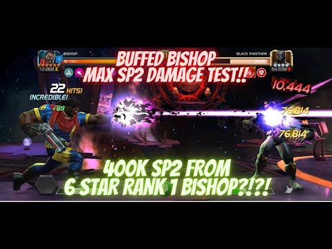 BUFFED BISHOP!! Max Damage Test!! 400k SP2 For 6 Star Rank 1!?!?