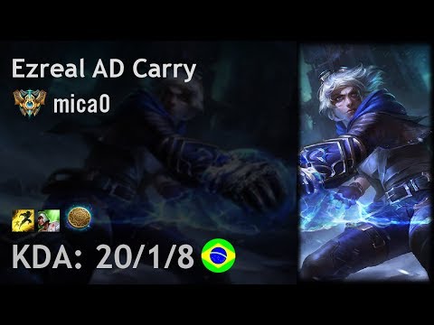 Ezreal AD Carry vs Xayah - micaO - BR Challenger Patch 8.4