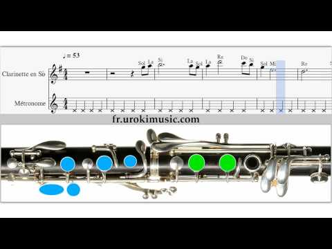 Cours de Clarinette - Titanic Comment Jouer de la Clarinette Partition Leçon Tablature