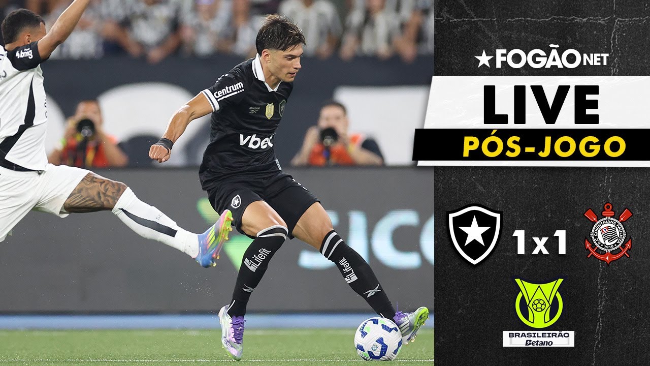 LIVE | Pós-jogo e repercussão de Botafogo 1 x 1 Corinthians pelo Campeonato Brasileiro 2025