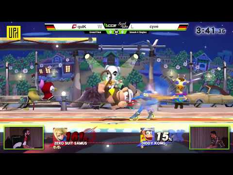 CCExSV - BSD | quiK (ZSS) Vs. cyve (Diddy) - Grand Finals - Smash 4 Singles