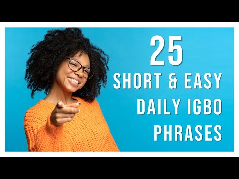 Igbo Phrases  | 25 VERY Short and Easy Igbo Phrases for Daily Use | Igbo Language