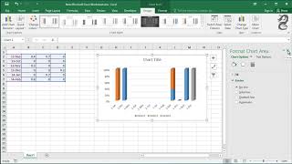 How to Remove chart borders in Excel