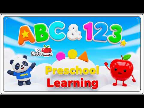 Preschool Learning activities for 3 year olds at home | Learn ABC Phonics Shapes Numbers Colors 🌈