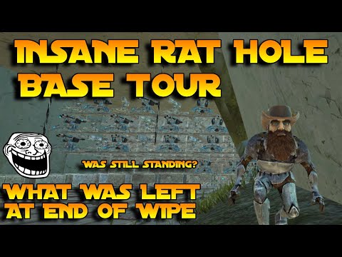 Finale Base Tour of Our Insane Rathole - End of Wipe | Ark PvP (Yono Server)