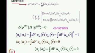 Mod-01 Lec-22 Hartree-Fock Self-Consistent Field formalism - 3