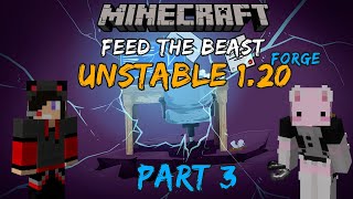 Hunting for Diamonds - Red and Blurr Play Minecraft FTB Unstable 1.20: Forge - Part 3
