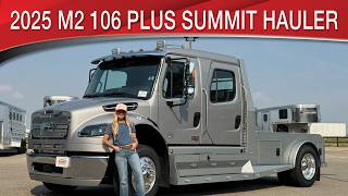 A preview image of the linked video showcasing 2025 Freightliner M2 106 Plus Summit Hauler