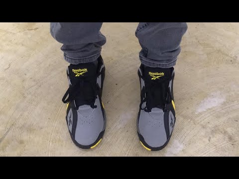 Reebok Kamikaze II Low #sneakers #grey #black #yellow