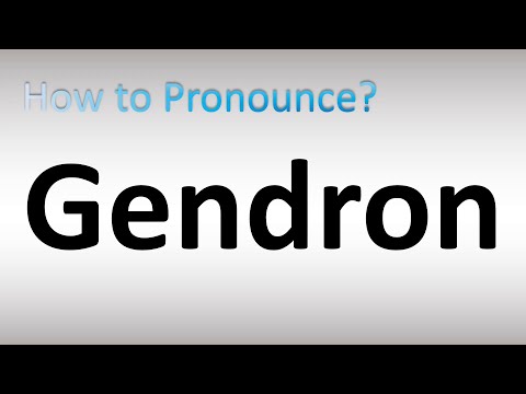 How to Pronounce Gendron
