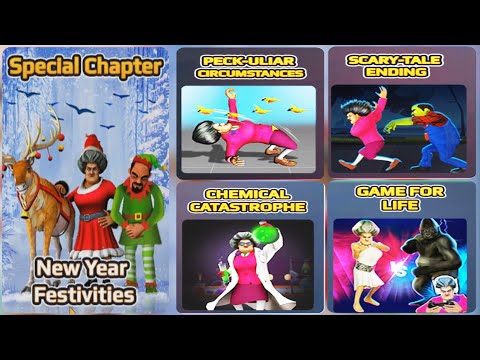 Scary Teacher 3D New Year Festivities New Update 5.9.0 All levels