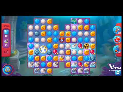 Fishdom. 9528 hard level no boosters and diamonds. 10 moves