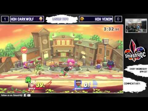 HoH Venom [Piston Brawler, Ryu] vs. HoH Darkwolf [Shulk] - Smash4QC / Smash Ultime le troisième