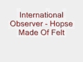 International Observer - House Made Of Felt