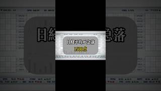 日経平均1500円超の急落から急反発！最後はわずか93円安#日本株 #日経平均 #株式投資