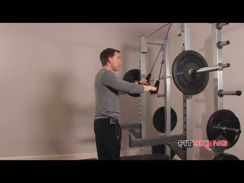 Straight Arm Pulldown with Resistance Band