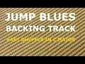 Jump Blues Backing Track - Fast shuffle/ swing blues in C major