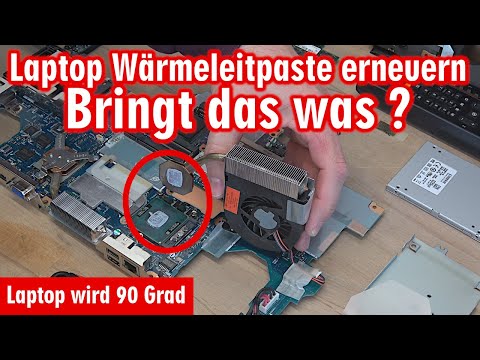 Laptop Wärmeleitpaste erneuern 👉️ Bringt das was? ▪️ Notebook wird heiß 🔥 Mainboard ausbauen