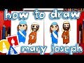How To Draw Mary And Joseph Nativity
