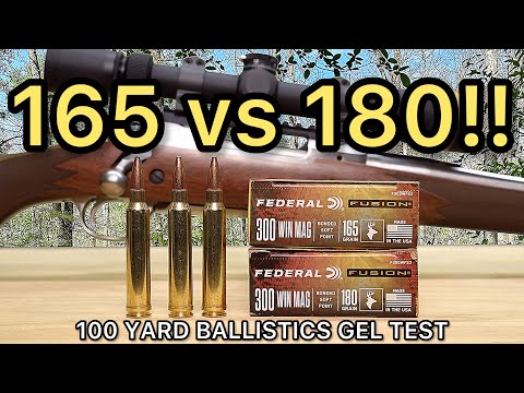 300 Winchester Magnum Federal Fusion Ballistics Gel Ammo Test