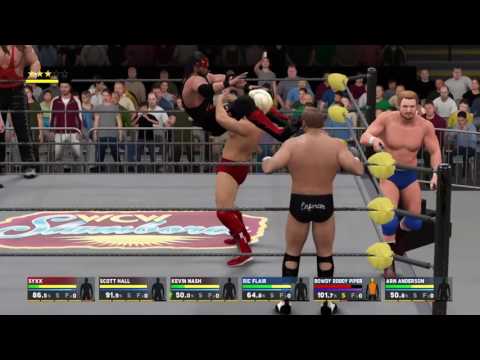 WCW2K17 Slamboree 97 Match 7 Team nWo vs Team WCW