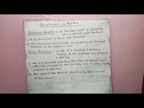Panchayat samiti and Zila parishad