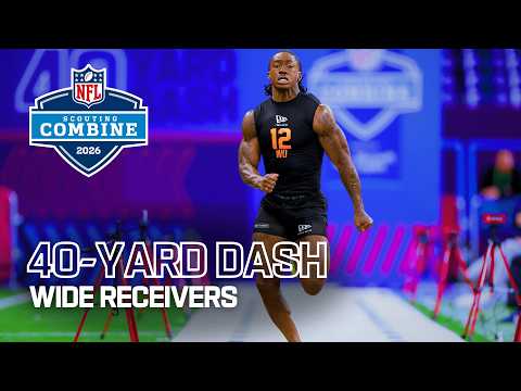 Wide Receivers Run the 40-Yard Dash at 2026 NFL Combine | Group 1