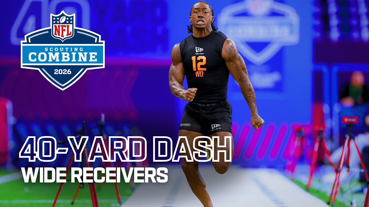 Wide Receivers Run the 40-Yard Dash at 2026 NFL Combine