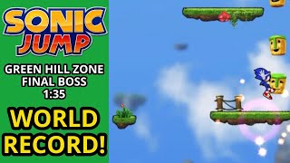 Download lagu I BROKE THE SONIC JUMP GREEN HILL ZONE FINAL BOSS WORLD RECORD! mp3
