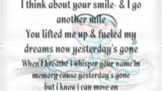 Yesterdays gone-stright line stitch