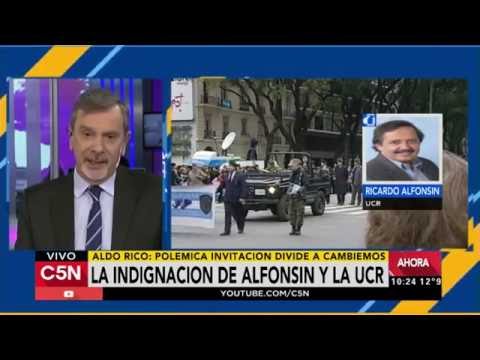 C5N - Política: La indignación de Alfonsín y la UCR por la presencia de Aldo Rico