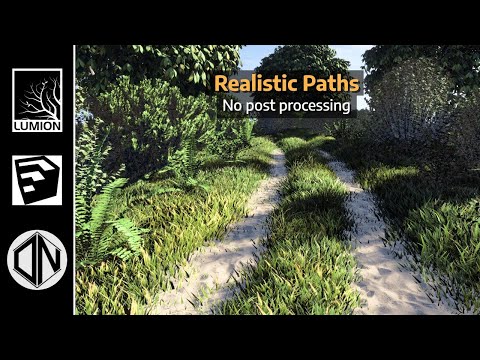 Lumion 2023 - How to Create Realistic Paths with SketchUp