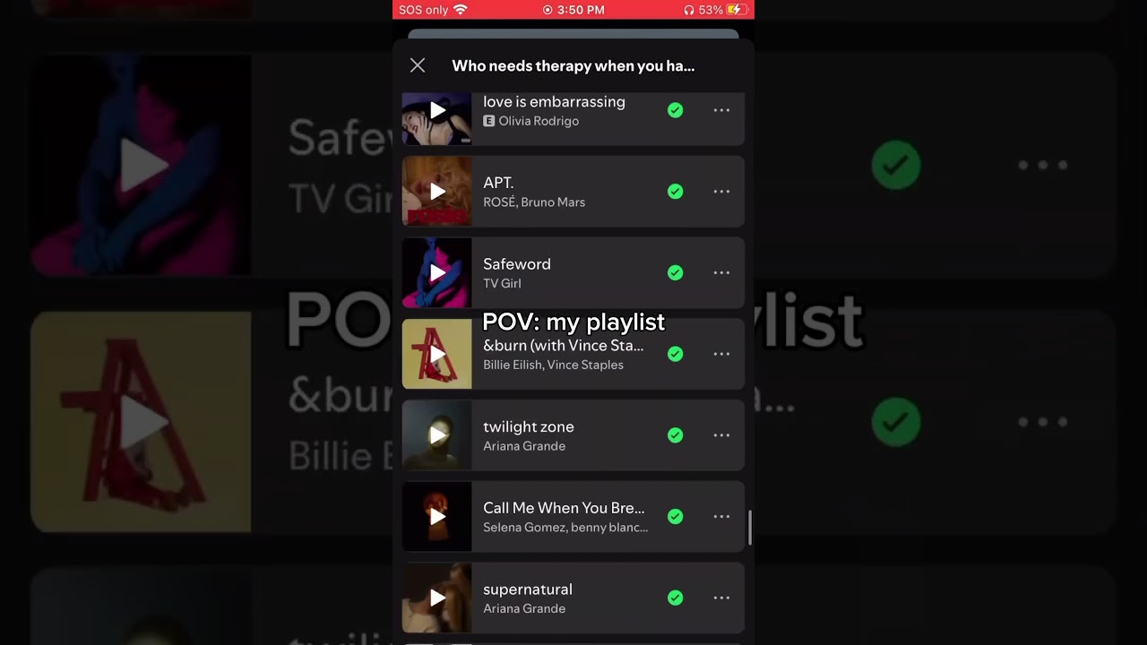 24h 12m 425 songs. #spotify #playlist #music