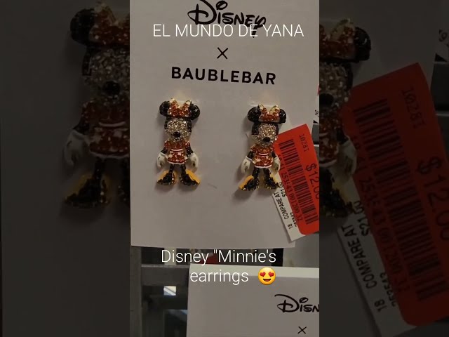 Vídeo relacionado con Juego de pendientes de aro de piedra chapada en plata de Minnie Mouse