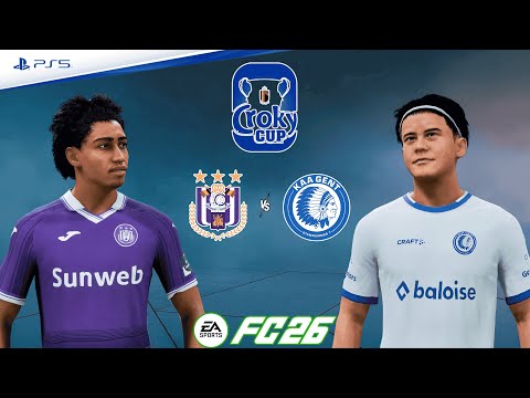 Anderlecht vs. KAA Gent | Belgian Cup 25/26 - Quarter Finals | Full Match | FC 26 - PS5™[4K]