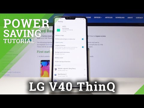 How to Show Battery Percentage in LG V40 ThinQ – Battery Level