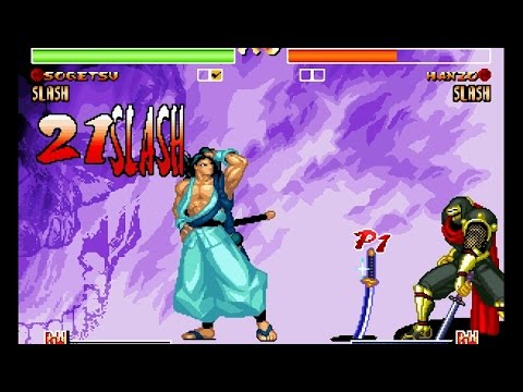 Samurai Shodown IV: Sogetsu playthrough lvl-8 【60fps】