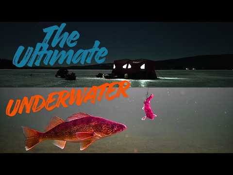 72 hours Camping on a Frozen Lake / Ridiculous Aqua Vu 10i Pro Under Water Footage